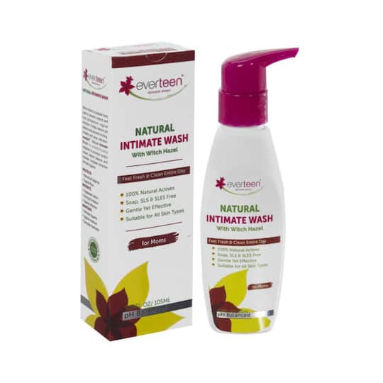 Everteen Witch Hazel Natural Intimate Wash for Feminine Hygiene (105ml)
