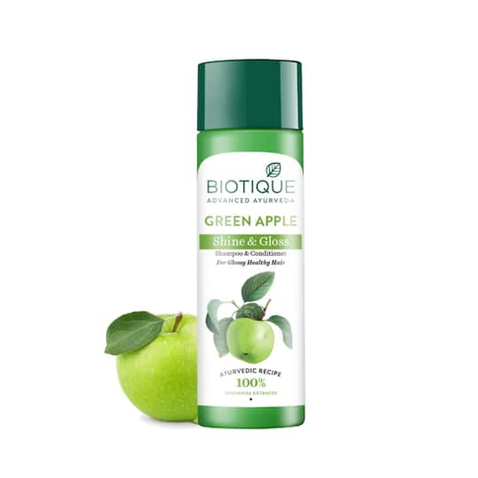 Biotique Green Apple Shine & Gloss Shampoo & Conditioner (120ml)