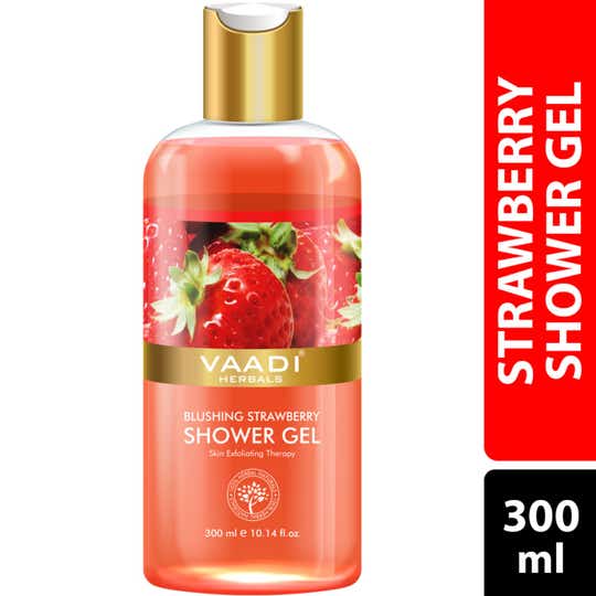 Vaadi Herbals Blushing Strawberry Shower Gel (300ml)
