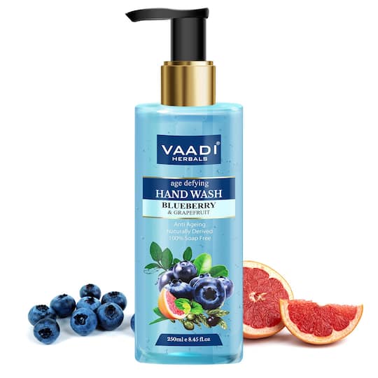 Vaadi Herbals Age Defying Blueberry and Grapefruit Hand Wash (250ml)
