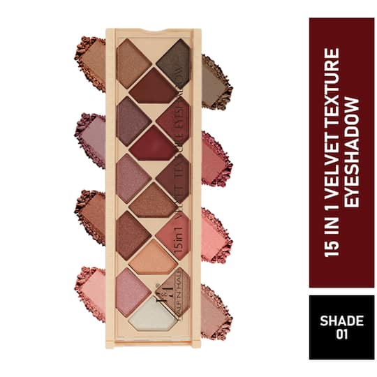 Half N Half 15-In-1 Velvet Texture Eyeshadow Palette - 01 Multicolour (12g)