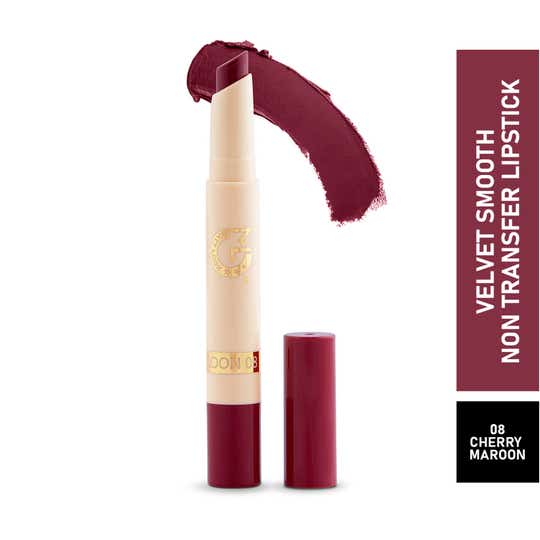 Matt Look Velvet Smooth Non-Transfer Lipstick - 08 Cherry Maroon (2 g)