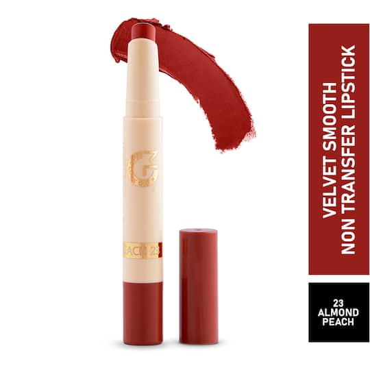 Matt Look Velvet Smooth Non Transfer Lipstick - 23 Almond Peach (2g)