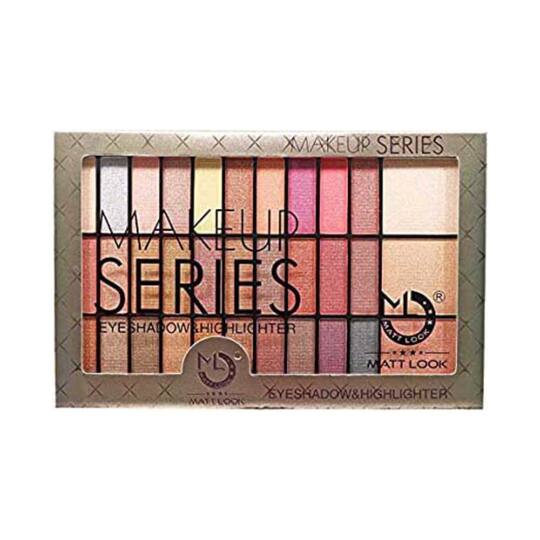 Matt Look Makeup Series Eyeshadow And Highlighter - 01 Multicolor (49g)