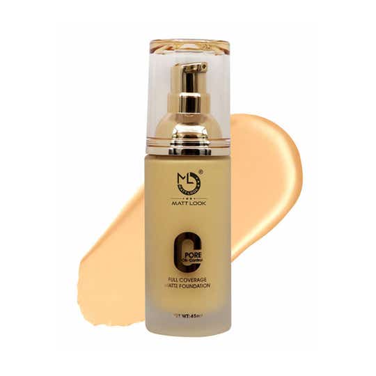 Matt Look Zero Pore Oil Control Full Coverage Matte Foundation - 04 Ivory (45 ml)