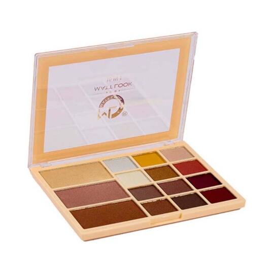 Matt Look 15 in 1 Baked Highlighter & Eyeshadow Palette, Face Makeup, Multicolor - 1 (33.6 g)