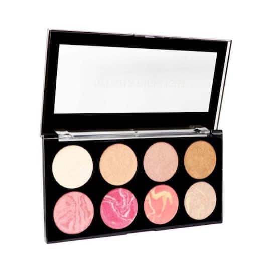 Half N Half HD Pro Blush & Highlight Face Palette - 01 Multicolour (16g)