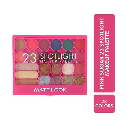 Matt Look Pink Sugar 23 Spotlight Makeup Palette - 01 Multicolor (35g)