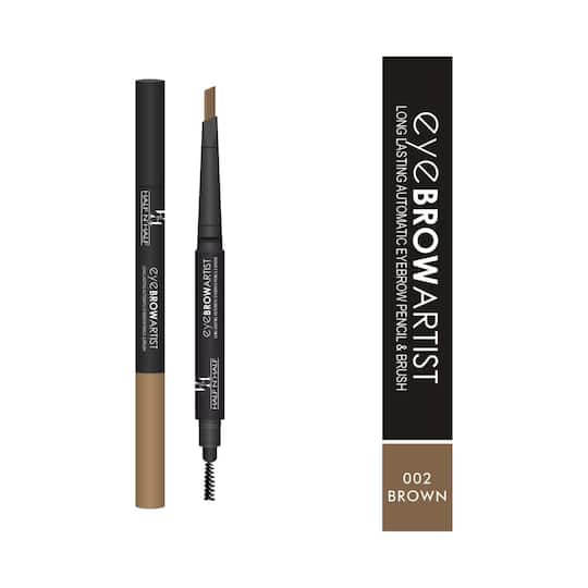 Half N Half Eye Brow Artist Long Lasting Automatic Eyebrow Pencil & Brush - 002 Brown (0.4g)