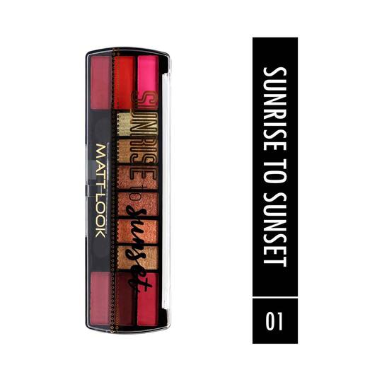 Matt Look Sunrise To Sunset Makeup Palette - 01 Multicolor (13g)
