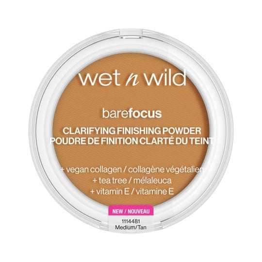 Wet n Wild Bare Focus Clarifying Finishing Powder - Medium/Tan (7.8g)