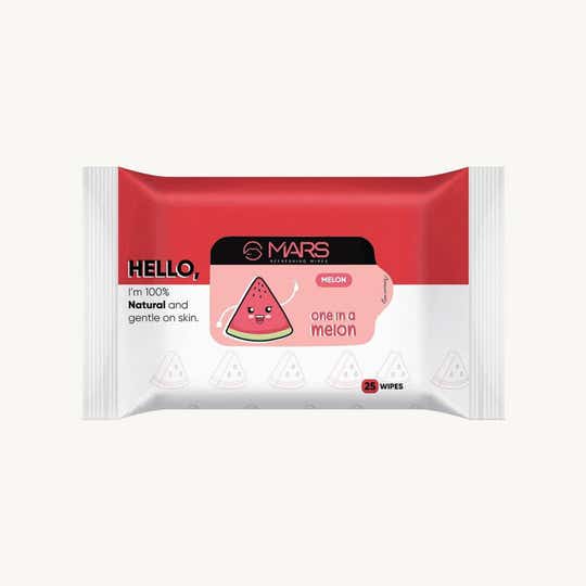 MARS Natural Wet Wipes - Melon (25 g)