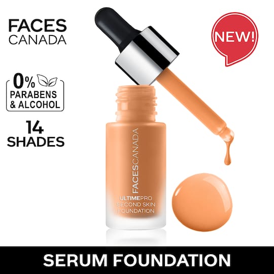 Faces Canada Ultime Pro Second Skin Foundation - Golden Beige 032, Matte Finish, SPF 15 (15 ml)
