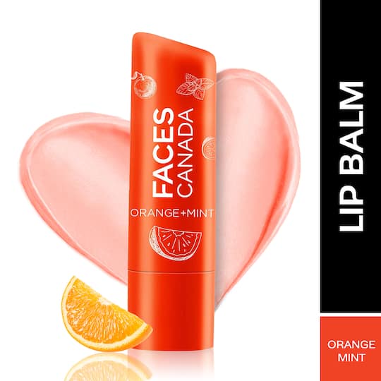 Faces Canada Lip Balm - Orange Mint 01, Orange Tint, SPF 15, 12 HR Moisturization (4.5 g)
