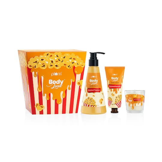 Plum Bodylovin Caramel Popcorn & Chill Gift Kit (3Pcs)