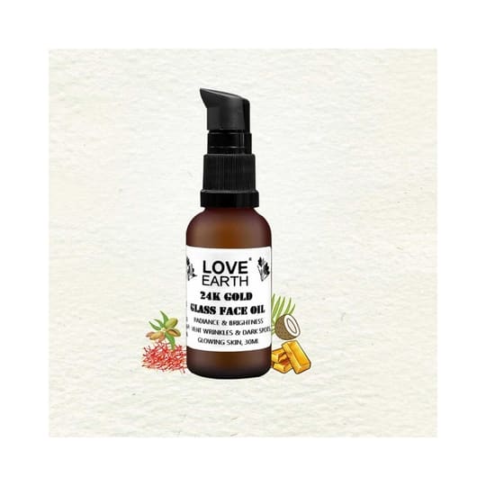 Love Earth 24K Gold Glass Face Oil (30ml)