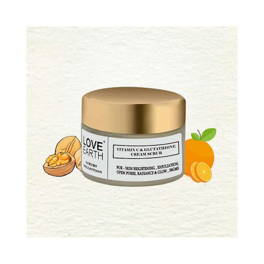 Love Earth Vitamin C And Glutathione Face Scrub (50g)