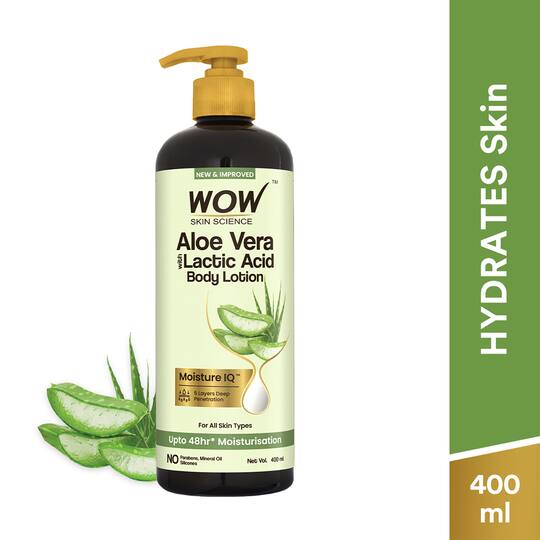 WOW SKIN SCIENCE Aloe Vera Ultra Light Hydration Body Lotion (400ml)