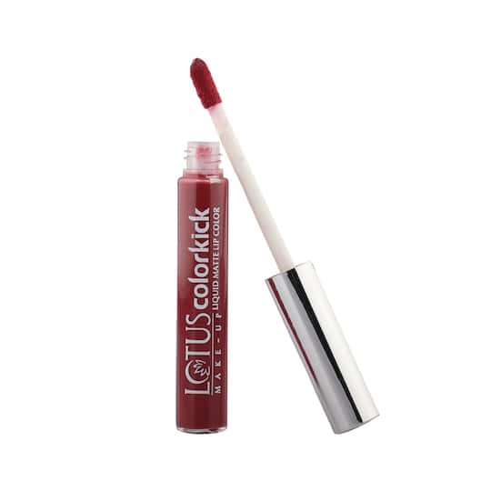 Lotus Makeup Colorkick Liquid Matte Lip Color - CLM09 Mauve Delight (6g)