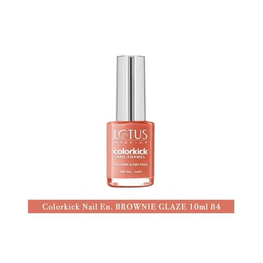 Lotus Makeup Colorkick Nail Enamel - 84 Brownie Glaze (10ml)