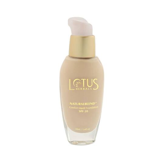 Lotus Makeup Natural Blend Comfort Liquid Foundation SPF 20 For Oil Skin - 320 Buff (30ml)