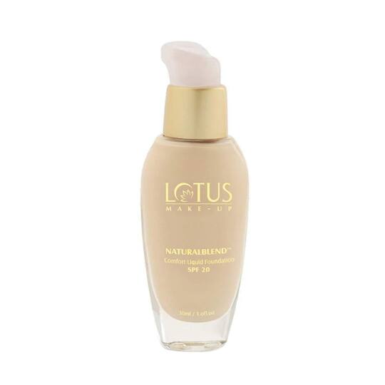 Lotus Makeup Natural Blend Comfort Liquid Foundation SPF 20 For Dry Skin - 330 Soft Cameo (30ml)