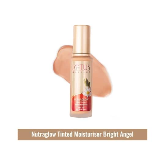 Lotus Makeup Nutraglow Tinted Moisturiser SPF 25 - T1 Bright Angel (50ml)