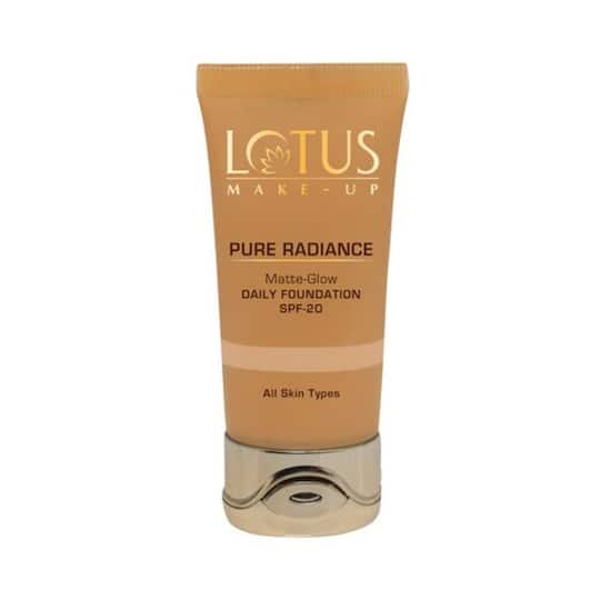 Lotus Makeup Pure Radiance Matte-Glow Daily Foundation SPF 20 - 370 Caramel (30ml)