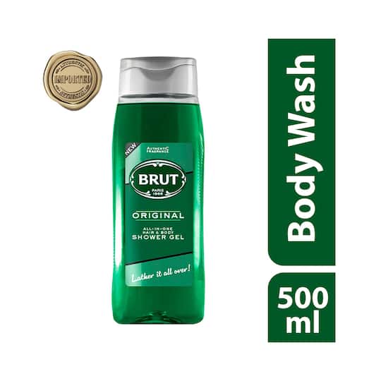 Brut Original All-In-One Hair & Body Shower Gel (500ml)