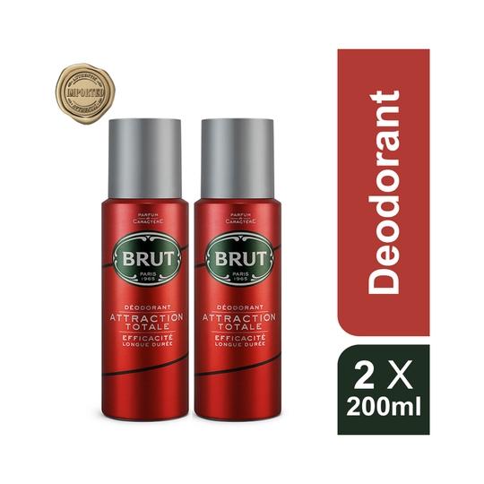 Brut Attraction Totale Deodorant Spray (2Pcs)