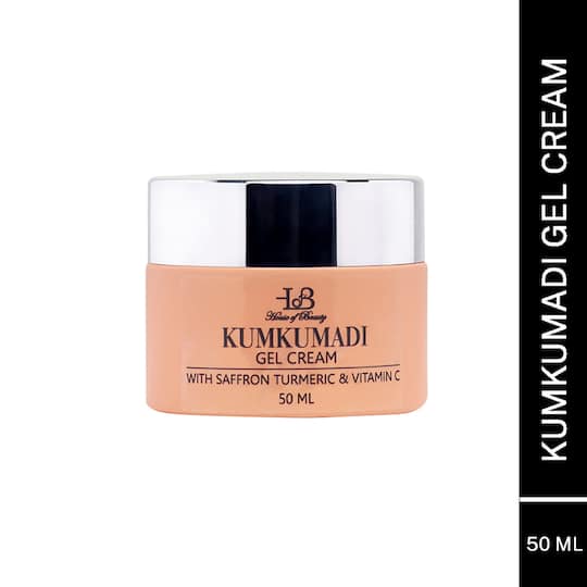House of Beauty Kumkumadi Gel Cream To Brighten & Nourish Oily Acne Prone Skin W/T Vit-C (50 ml)