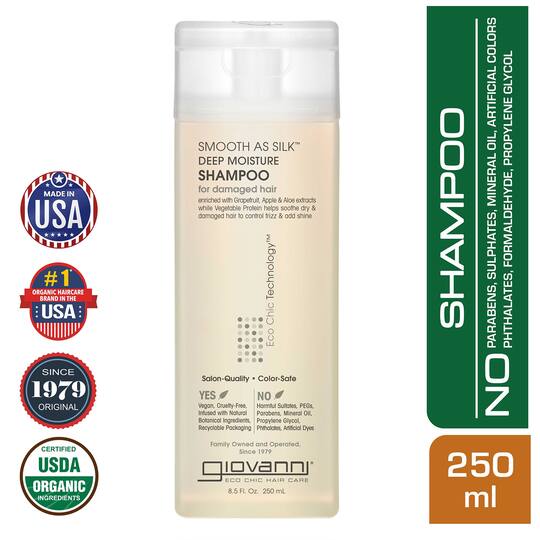 Giovanni Organic Smooth As Silk Deep Moisture Shampoo (250ml)