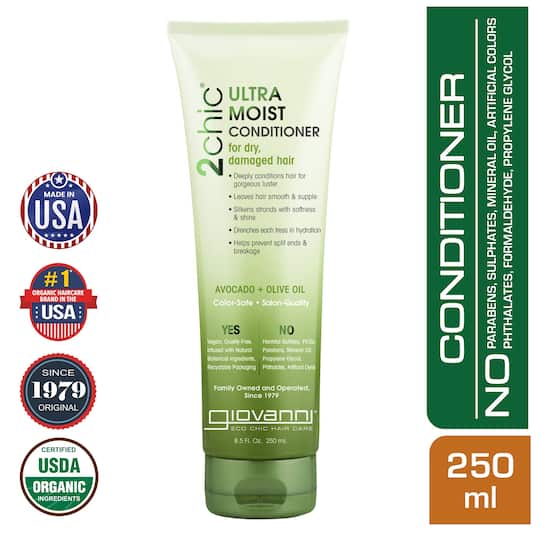 Giovanni Organic 2Chic Olive Oil & Avocado Ultra - Moist Conditioner (250ml)