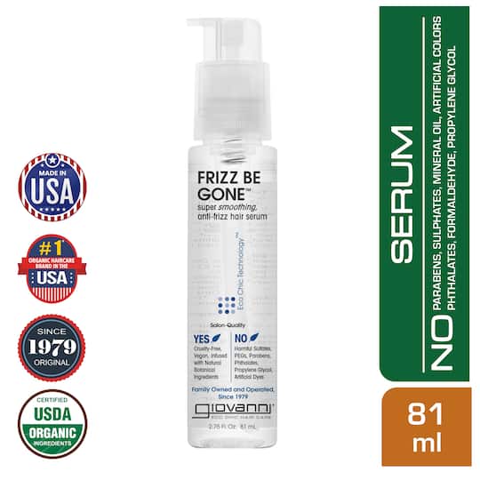 Giovanni Organic Frizz Be Gone Anti-Frizz Hair Serum (81ml)