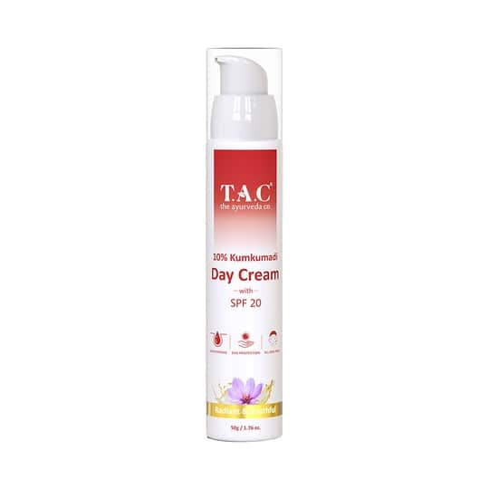 TAC - The Ayurveda Co. 10% Kumkumadi Day Cream SPF 20 (50g)