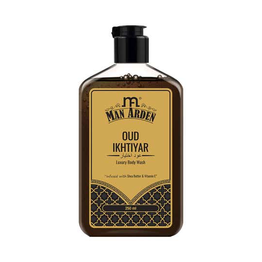 Man Arden Oud Ikhtiyar Luxury Body Wash Infused With Shea Butter & Vitamin E (250ml)