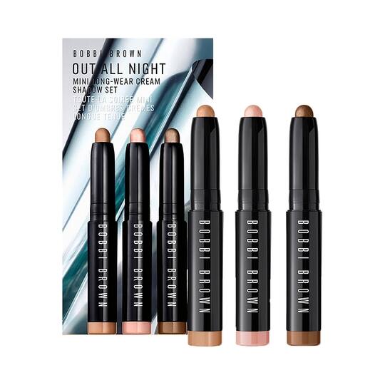 Bobbi Brown Out All Night Mini Long-Wear Cream Shadow Set (3Pcs)