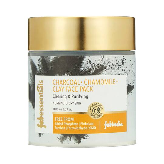 Fabessentials by Fabindia Charcoal Chamomile Face Pack (100g)
