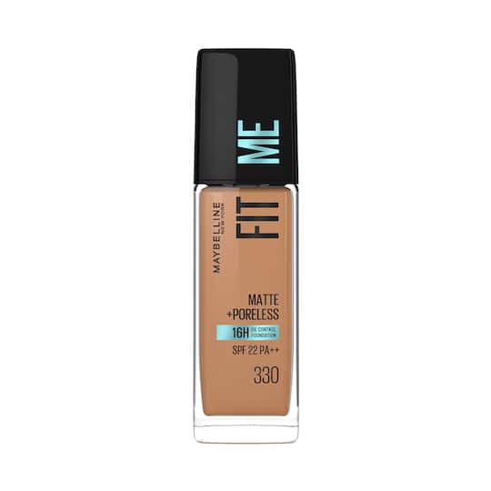 Maybelline New York Fit Me Matte + Poreless Liquid Foundation With Pump - 330 Toffee (30ml)