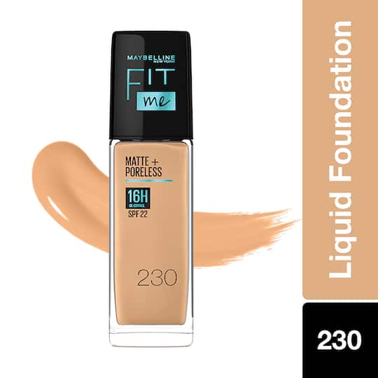 Maybelline New York Fit Me Matte + Poreless Liquid Foundation - 230 Natural Buff (30ml)