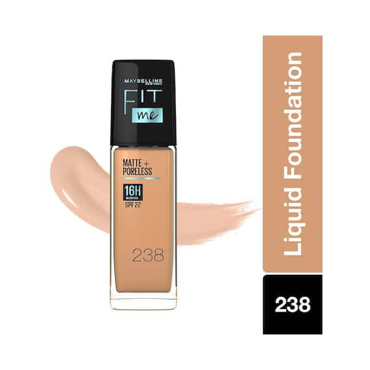 Maybelline New York Fit Me Matte + Poreless Liquid Foundation SPF 22 - 238 Rich Tan (30 ml)