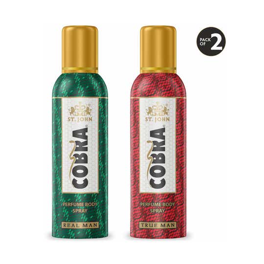 ST.JOHN Cobra Real Man & True Man Parfum Body Spray (2 Pcs)