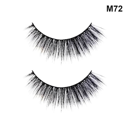 Beautiliss Professional False Eyelashes With Holder - 3D72 Black