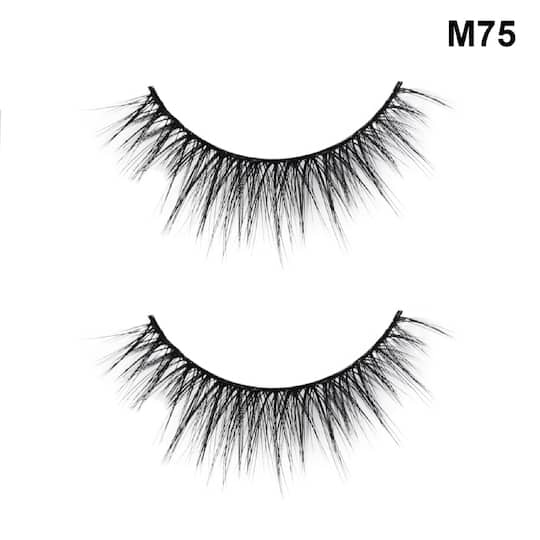 Beautiliss Professional False Eyelashes With Holder - 3D75 Black