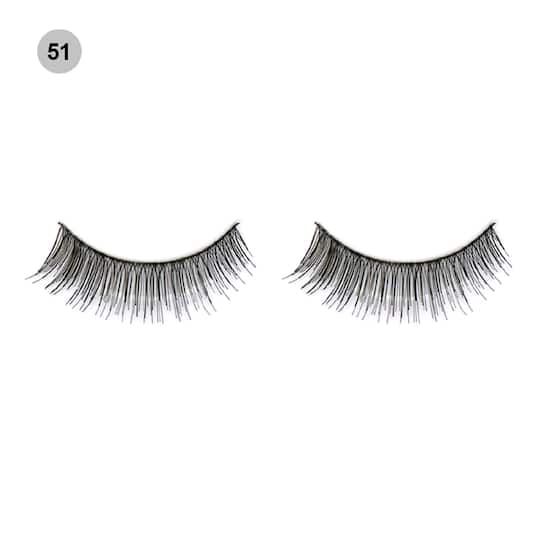 Beautiliss Professional False Eyelashes With Holder - 51 Black