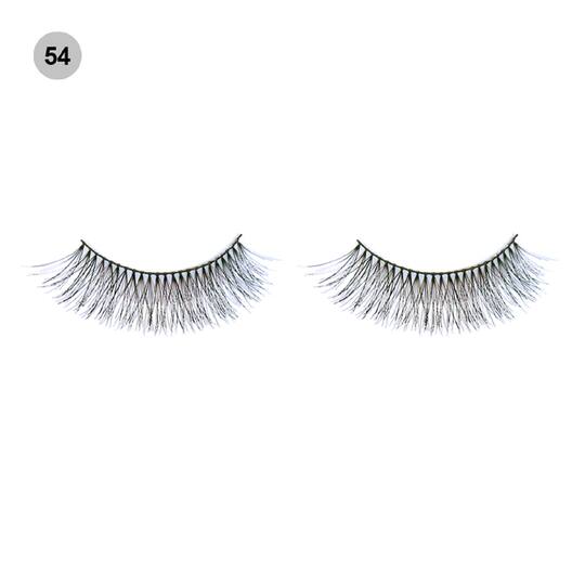 Beautiliss Professional False Eyelashes With Holder - 54 Black