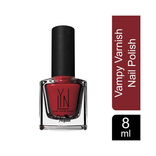 Live Your Now (LYN) Vampy Varnish Nail Polish - Red (8ml)