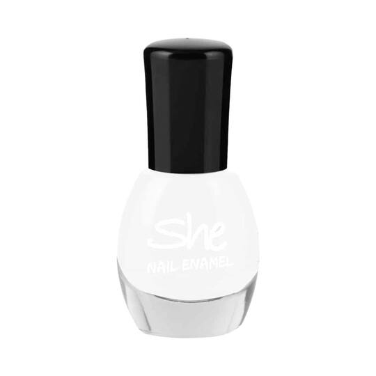 She Makeup Nail Enamel - 104 Pearl White (8ml)