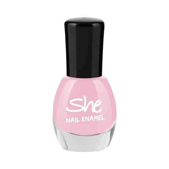 She Makeup Nail Enamel - 201 Bubble Pink (8ml)