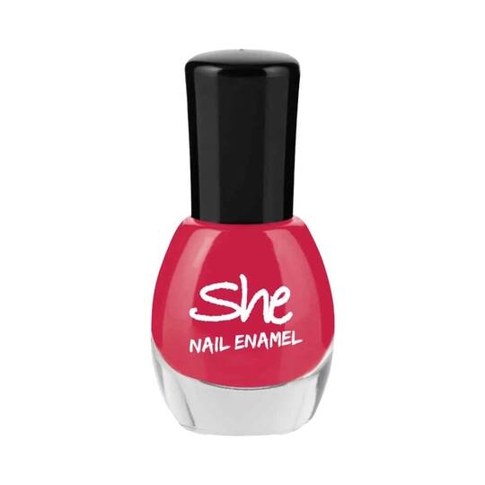 She Makeup Nail Enamel - 215 Raspberry Pink (8ml)